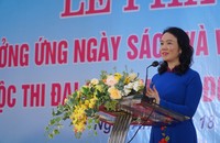 Bà Trần Thị Mỹ Hạnh – Giám đốc Sở Văn hóa, Thể thao và Du lịch Nghệ An tại Lễ phát động.