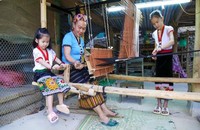 Nghề dệt thổ cẩm thủ công của người Thái được truyền dạy qua nhiều thế hệ. Ảnh: BQL Di tích Nghệ An