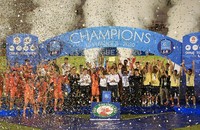 Niềm vui vỡ òa của CLB Bình Định khi lên chơi V.League năm sau