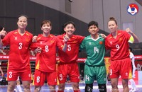 Futsal nữ Việt Nam mở màn ấn tượng tại giải futsal Châu Á (Ảnh: VFF)