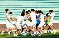 Nam Định đang rất đoàn kết, quyết tâm bảo vệ thành công chức vô địch V. League (Ảnh: TXNĐ)