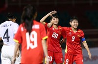 U19 nữ Việt Nam gặp U19 nữ Thái Lan ở chung kết (Ảnh VFF)