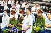 Bị cáo Nguyễn Quang Linh tại tòa.