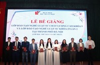 Học viện Tư pháp tổ chức bế giảng Lớp đào tạo nghề luật sư khóa 25 lần 2 học Thứ bảy, Chủ nhật và Lớp đào tạo nghề sư chất lượng cao khoá 5 tại TP. Hà Nội.