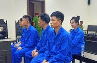 Các bị cáo tại tòa.