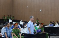 Các bị cáo tại tòa.