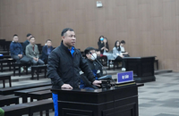 Bị cáo Nghiêm Quang Minh tại tòa.