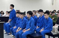 Các bị cáo tại tòa.