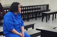 Bị cáo tại tòa.
