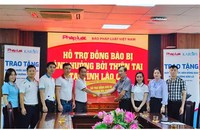Báo Pháp luật Việt Nam trở lại Lào Cai tiếp tục sẻ chia cùng đồng bào vùng lũ