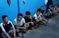 Các đối tượng trong đường dây ép các cô gái trẻ làm nhân viên phục vụ tại quán hát tại Thái Bình.