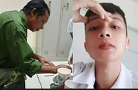 Ông Nguyễn Văn Sang ký vào đơn xin hiến tạng con trai- Nguyễn Hồng Dương - chàng trai ra đi khi mới 20 tuổi và đã cứu sống nhiều bệnh nhân.