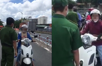 Người phụ nữ "náo loạn" chốt kiểm soát dịch.
