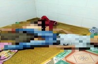 Hiện trường anh H. và chị N. tử vong.