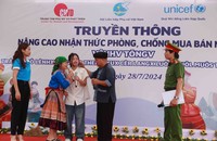 Chuỗi hoạt động truyền thông nhằm tuyên truyền sâu rộng đến các tầng lớp nhân dân về phương thức, thủ đoạn hoạt động của tội phạm mua bán người hiện nay. Ảnh Hội LHPNVN