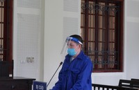 Bị cáo Vi Văn Thôn tại phiên tòa