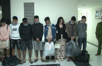 Nhóm thanh niên nam nữ bị bắt quả tang khi tụ tập tổ chức "tiệc" ma túy trong chung cư Aranya.