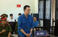 Bị cáo Nguyễn Văn Huyền Đức tại tòa.
