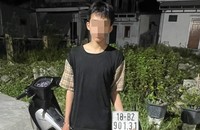 Nguyễn Văn Th. cùng tang vật trộm cắp được.