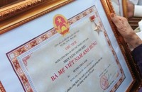 Thủ tục về việc xét tặng danh hiệu 'Bà mẹ Việt Nam anh hùng'
