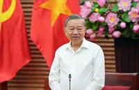 Tổng Bí thư Tô Lâm phát biểu mở đầu buổi làm việc. Ảnh: Thành Cường.