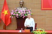 Tổng Bí thư Tô Lâm phát biểu tại buổi làm việc với Ban Thường vụ Tỉnh ủy Nghệ An. (Ảnh: Thành Cường)