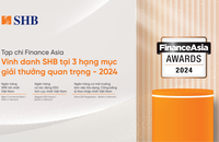 SHB chiến thắng 03 giải thưởng quan trọng tại FinanceAsia Awards 2024