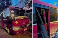 Chiếc xe đưa đón mà cháu T.G.H bị bỏ quên trên xe.
