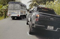 Hiện trường vụ TNGT. (Ảnh: Công an cung cấp)