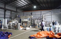 Một cơ sở sản xuất trong đường dây sản xuất khí N2O vừa bị Công an Thanh Hóa triệt xóa. (Ảnh: L.Sơn)