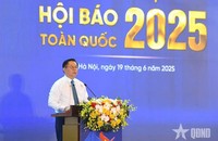 Đồng chí Nguyễn Trọng Nghĩa, Ủy viên Bộ Chính trị, Bí thư Trung ương Đảng, Trưởng ban Tuyên giáo và Dân vận Trung ương phát biểu. (Ảnh: QĐND)