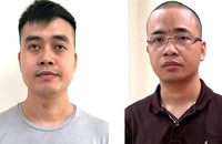 Các đối tượng: Hoàng Quang Thịnh (bên trái) và La Khắc Minh. (Ảnh: BCA)
