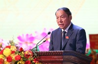 Bí thư Đảng ủy Bộ, Bộ trưởng Bộ VHTTDL Nguyễn Văn Hùng trình bày diễn văn khai mạc Đại hội (Ảnh: Bộ VHTTDL)