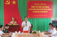 Phó Thủ tướng Trần Lưu Quang làm việc với Vườn Quốc gia Chư Mom Ray.