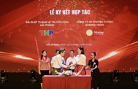 Lễ ký kết hợp tác giữa Đài Phát thanh và Truyền hình Hải Phòng với Công ty Truyền thông SHINING MEDIA.