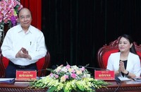 Thủ tướng Nguyễn Xuân Phúc trong buổi kiểm tra giải ngân vốn đầu tư công tại Ninh Bình