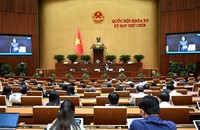 Quang cảnh phiên họp sáng 29/5. (Ảnh: Cổng TTĐTQH)