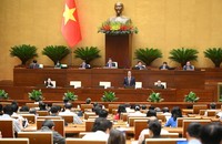 Quang cảnh phiên chất vấn sáng 20/6. (Ảnh: Cổng TTĐTQH)