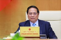Thủ tướng Phạm Minh Chính chủ trì Phiên họp Chính phủ chuyên đề về xây dựng pháp luật tháng 6 năm 2025. Ảnh: Dương Giang/TTXVN