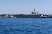 Tàu sân bay Hoa Kỳ USS Carl Vinson ở Biển Đông. Ảnh: Hải quân Hoa Kỳ