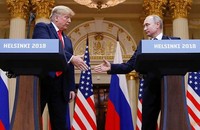 Ông Trump và ông Putin tại cuộc gặp ở Helsinki, Phần Lan.