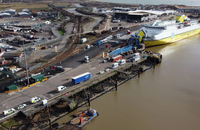 Bến phà Newhaven ở thị trấn Newhaven thuộc quận Lewes, hạt East Sussex. Nguồn ảnh: PA