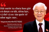 'Đất nước ta chưa bao giờ có được cơ đồ, tiềm lực, vị thế và uy tín quốc tế như ngày nay'