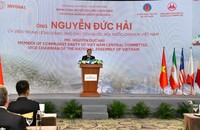 Phó Chủ tịch Quốc hội Nguyễn Đức Hải phát biểu chào mừng Hội nghị.