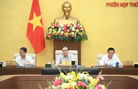 Chủ tịch Quốc hội Trần Thanh Mẫn phát biểu tại phiên họp.