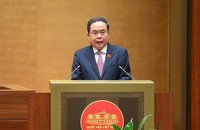 Chủ tịch Quốc hội Trần Thanh Mẫn phát biểu khai mạc phiên họp.