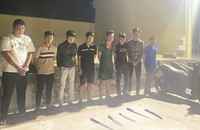 Bắt giữ 8 đối tượng mang hung khí gây rối trật tự công cộng ở Đồng Nai