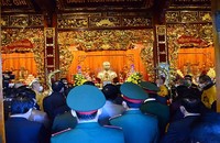Lãnh đạo tỉnh Điện Biên và nhân dân các dân tộc xã Mường Phăng dâng hương, tưởng nhớ Đại tường Võ Nguyên Giáp tại khu tưởng niệm