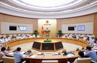 Thủ tướng Phạm Minh Chính lưu ý, cần ưu tiên nguồn lực và có chế độ, chính sách đặc thù, vượt trội cho công tác xây dựng và thi hành pháp luật. (Ảnh: VGP)