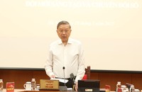 Tổng Bí thư Tô Lâm phát biểu chỉ đạo tại phiên họp (Ảnh: VGP)